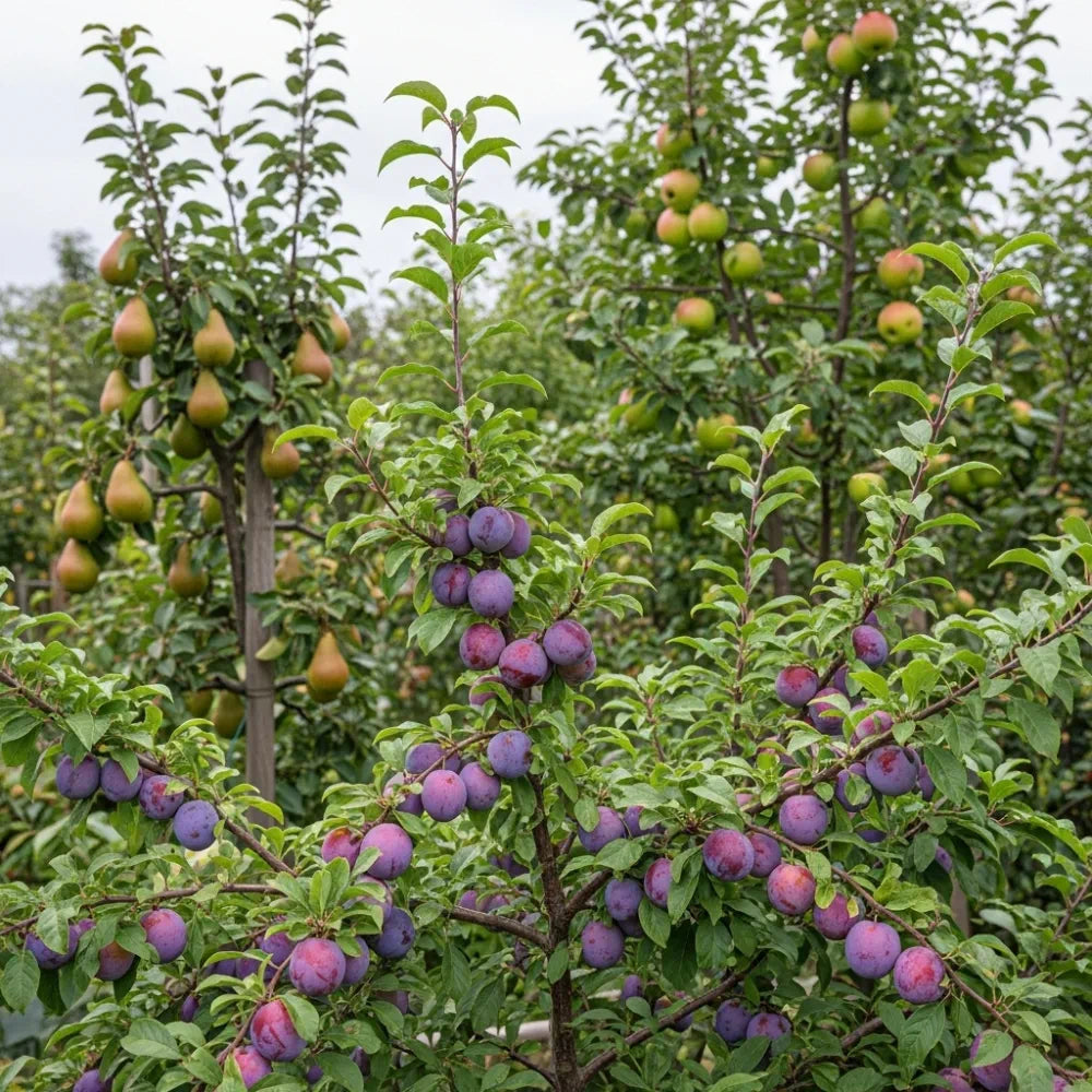 Top 3 Performing Fruit Trees to Grow in the UK | 3 x 5ft Bare Root Trees | Apple, Pear & Plum Trees