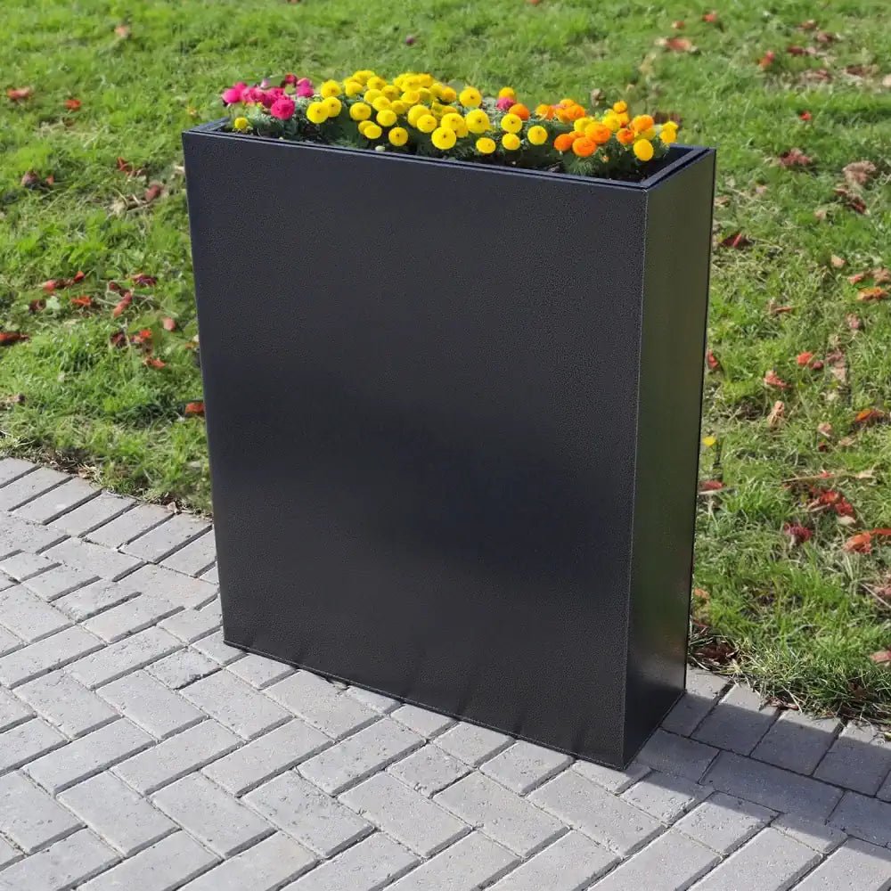 Zinc Galvanised Long Tall Trough Planter