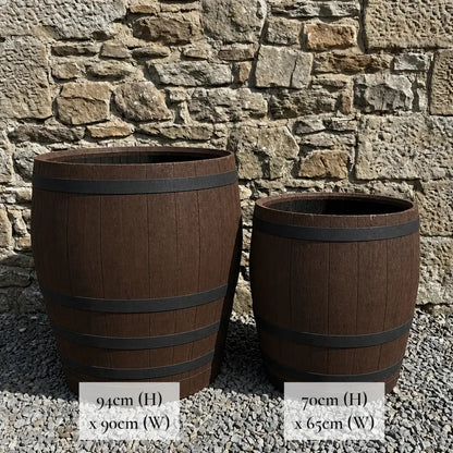 #65-70cm(D) x 67-70cm(H) 3/4 Barrel
#90cm(D) x 94cm(H) 3/4 Barrel
#Brown/Black Band
#with Liner
#without Liner