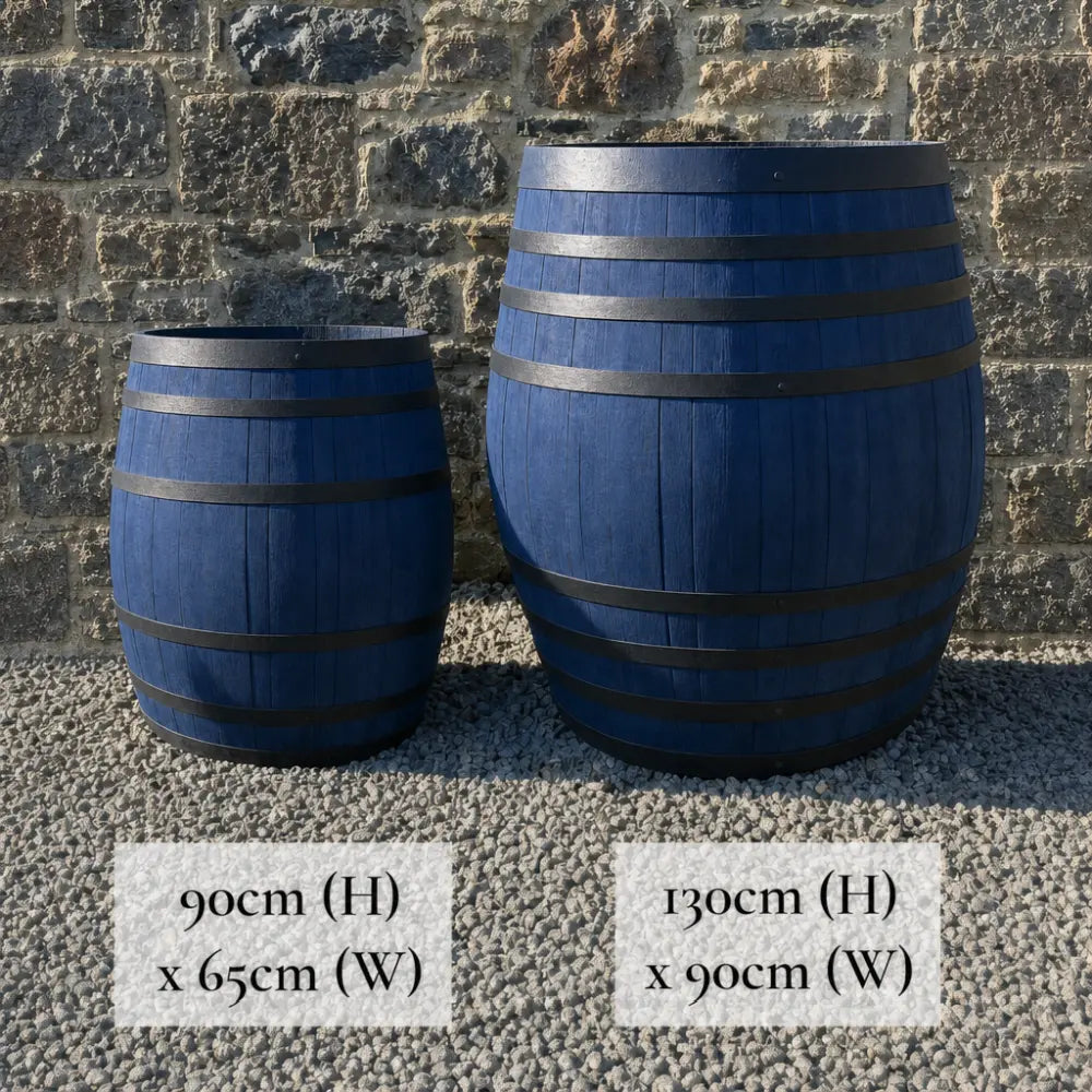 #65-70cm(D) x 90cm(H) Full Barrel
#90cm(D) x 130cm(H) Full Barrel
#Blue/Black Band
#with Liner
#without Liner