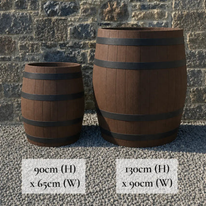 #65-70cm(D) x 90cm(H) Full Barrel
#90cm(D) x 130cm(H) Full Barrel
#Brown/Black Band
#with Liner
#without Liner