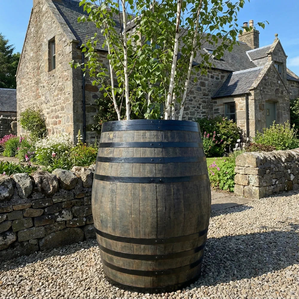 #90cm(D) x 130cm(H) Full Barrel
#Natural Timber/Black Band
#with Liner
#without Liner