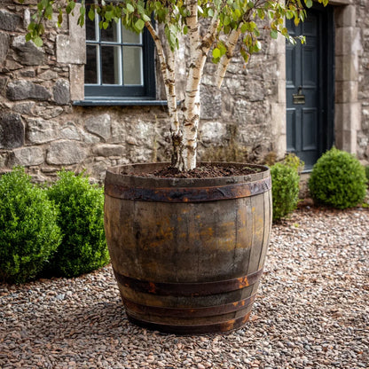 #65-70cm(D) x 67-70cm(H) 3/4 Barrel
#Natural Timber/Rustic Band
#with Liner
#without Liner