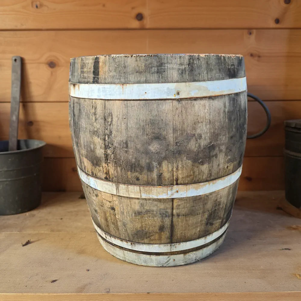 #65-70cm(D) x 67-70cm(H) 3/4 Barrel
#Natural Timber/Rustic Silver Band
#with Liner
#without Liner