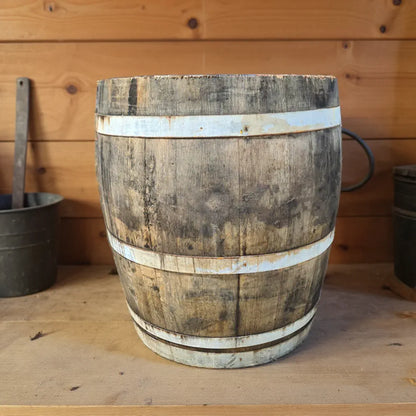 #65-70cm(D) x 67-70cm(H) 3/4 Barrel
#Natural Timber/Rustic Silver Band
#with Liner
#without Liner