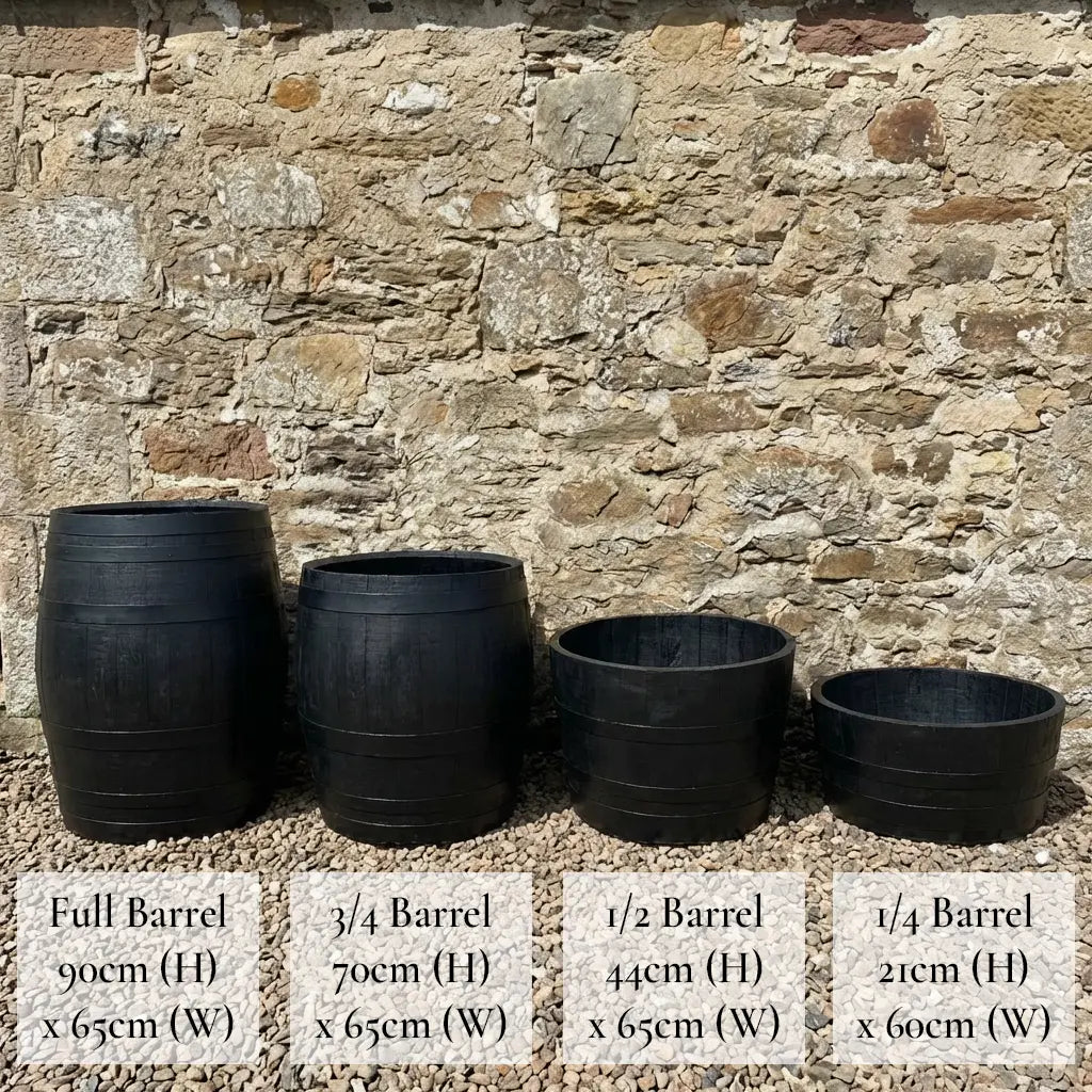 #65-70cm(D) x 21cm(H) 1/4 Barrel
#Black/Black Band
#with Liner
#without Liner