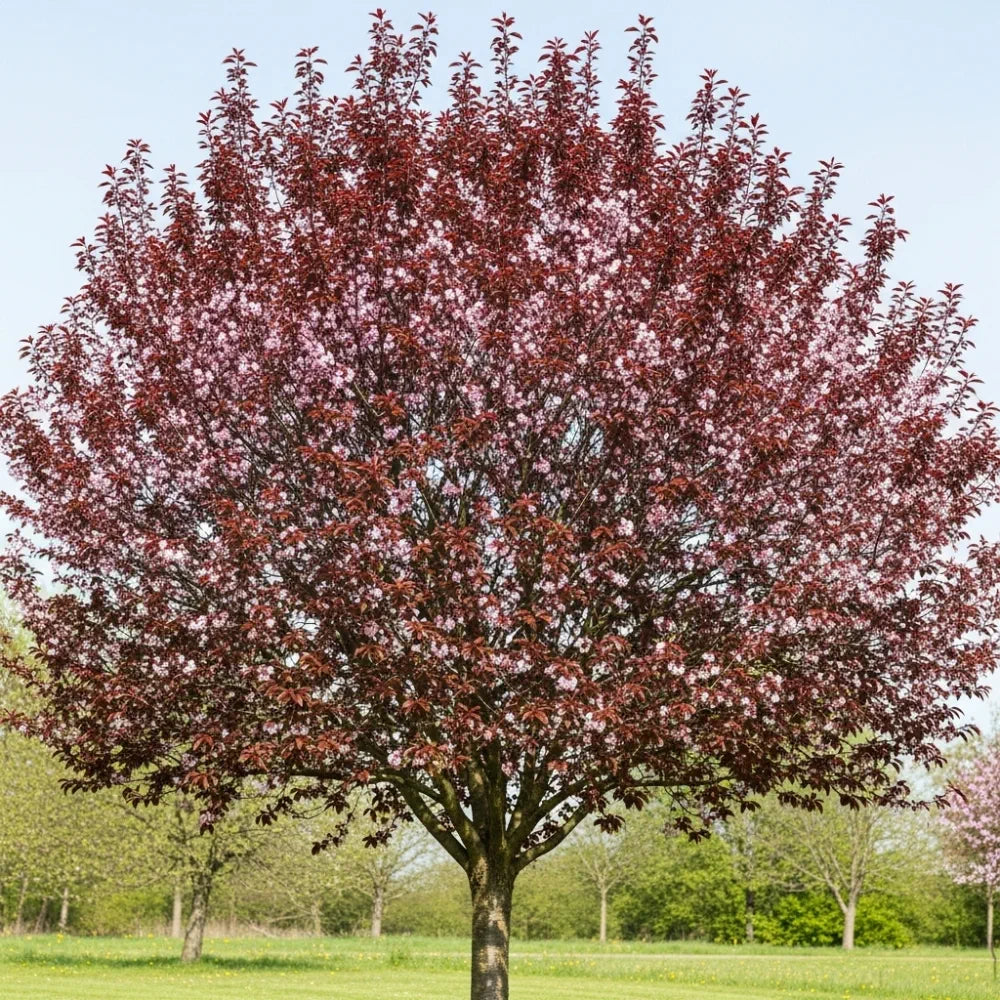 8ft Half-Standard 'Nigra' Mature Black Cherry Plum Tree | 6/8cm Girth | Grown in 20L Airpot