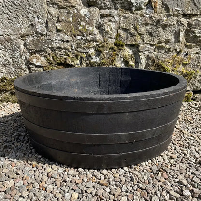#80-85cm(D) x 33cm(H) 1/4 Barrel
#Black/Black Band
#with Liner
#without Liner
