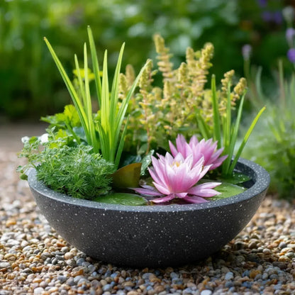 #51cm(D) x 25cm(H)
#Grey Stone
#9W Floating Fountain