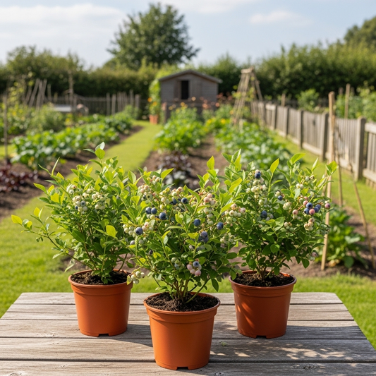 All Season Blueberry Plants Collection - 3 Plants in 9cm Pots