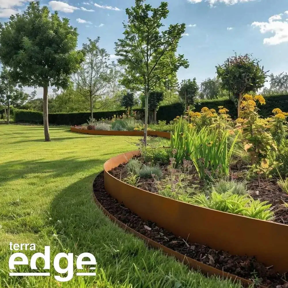 5m Steel Lawn Edging 1.5mm Thick (1 Set/ 5pcs)