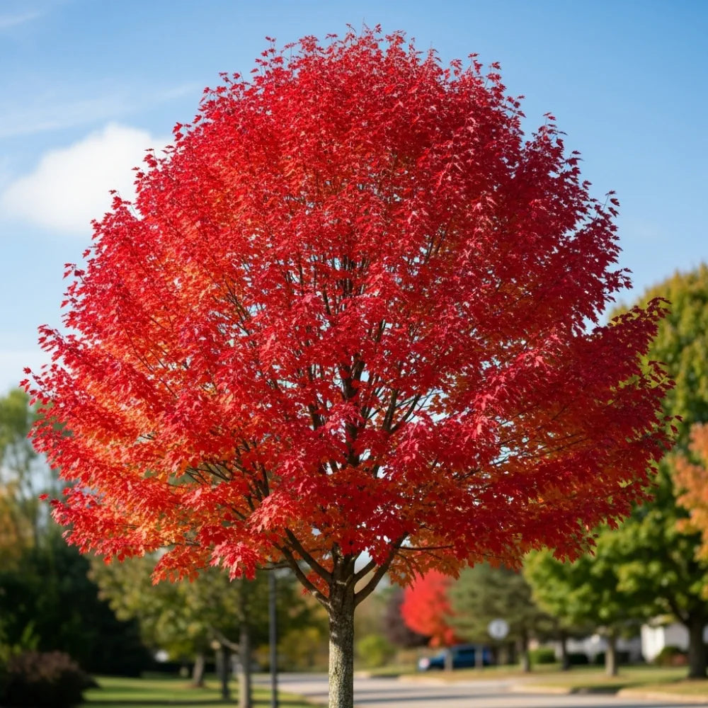 5ft Canadian Red Maple Tree | Acer rubrum 'Fairview Flame' | 9L Pot | 2 Years Old
