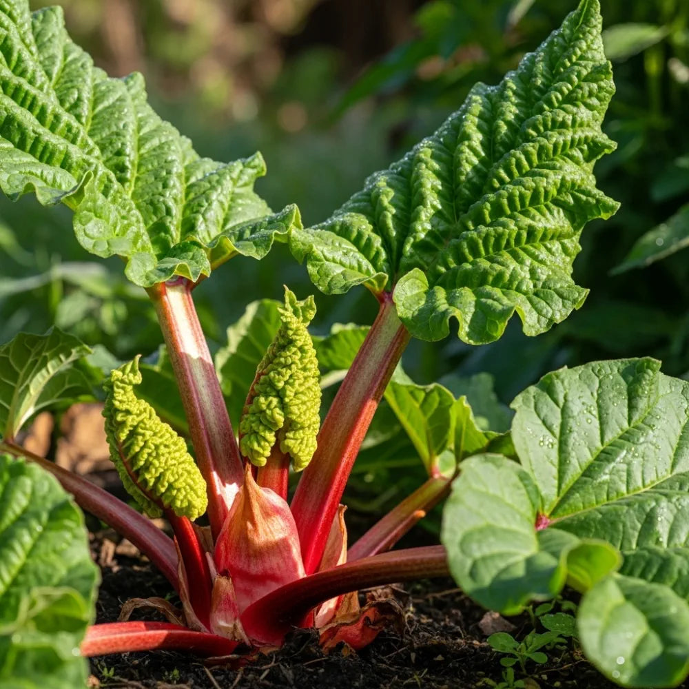 Champagne' Rhubarb Plant | 3 Bare Root Crowns