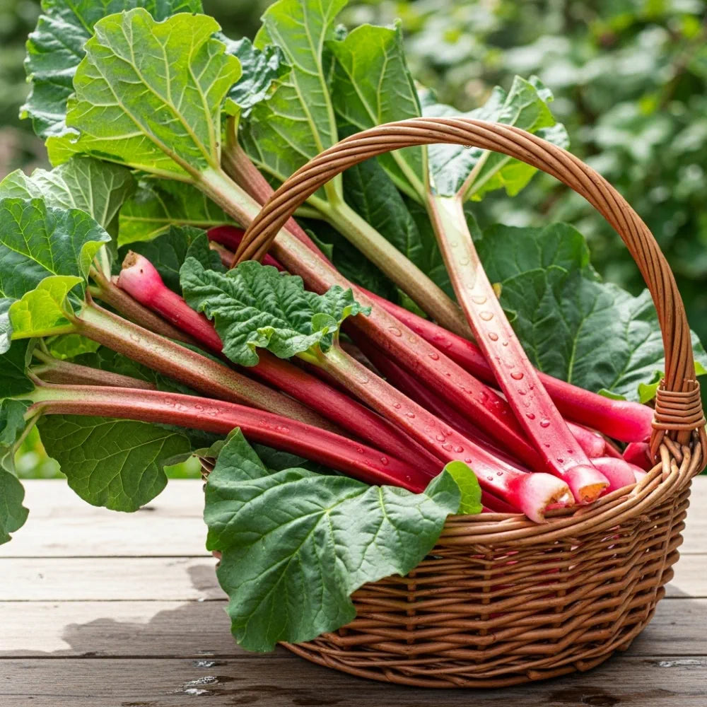Champagne' Rhubarb Plant | 3 Bare Root Crowns
