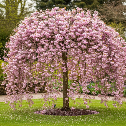 5ft Cheal's Weeping Cherry Blossom Tree | Prunus 'Kiku-Shidare' | 9L Pot | 2 Years Old