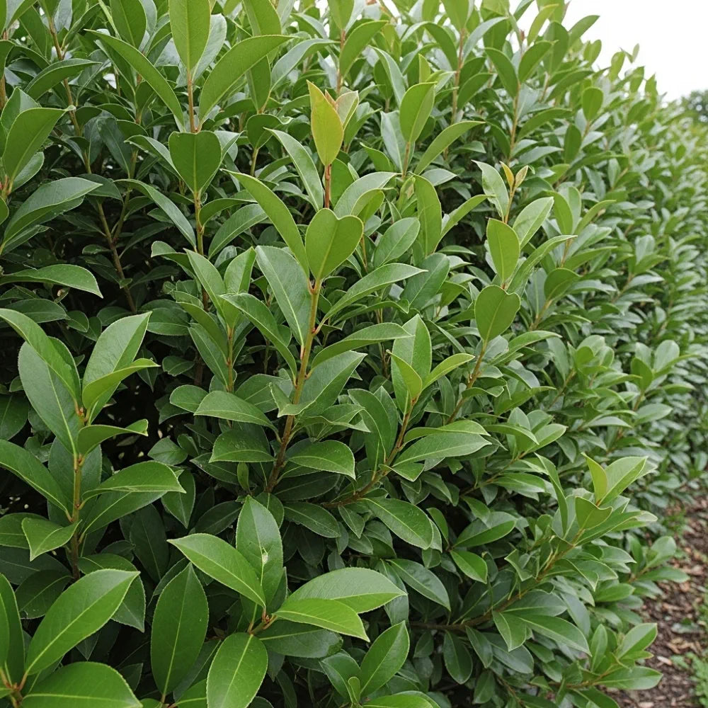30-45cm Cherry Laurel Hedging | Prunus laurocerasus 'Rotundifolia' | 3L Pot