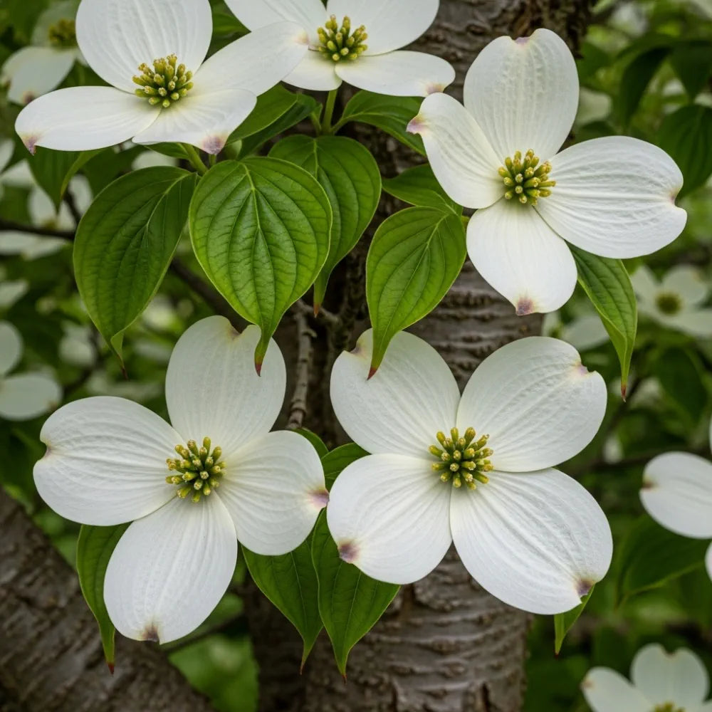 4ft White Flowering Dogwood Tree | Cornus 'Eddie's White Wonder' | 4.5L Pot