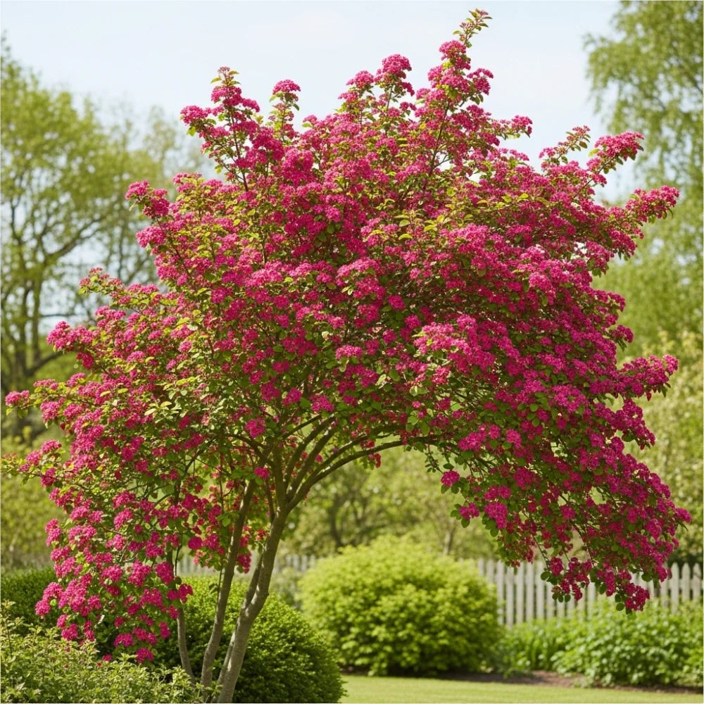 5ft Hawthorn 'Crimson Cloud' Tree | 9L Pot | 2 Years Old