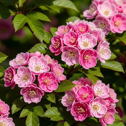 5ft Crimson Cloud' Hawthorn Tree | Crataegus laevigata | Bare Root | 2 Years Old