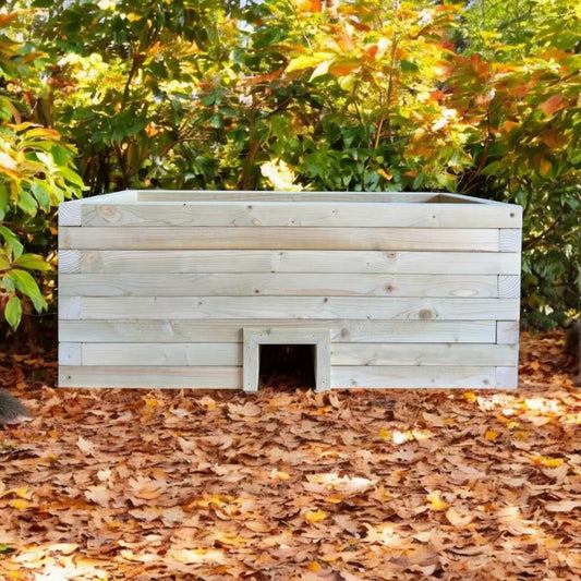 Customisable Hedgehog Hide Wooden Planter