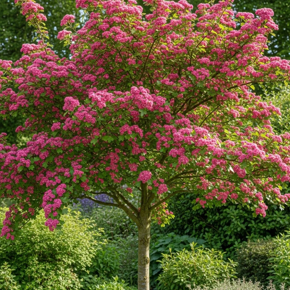 9ft Mature 'Crimson Cloud' Hawthorn Tree | Multi-Stem Tree | Grown in 20L Airpot