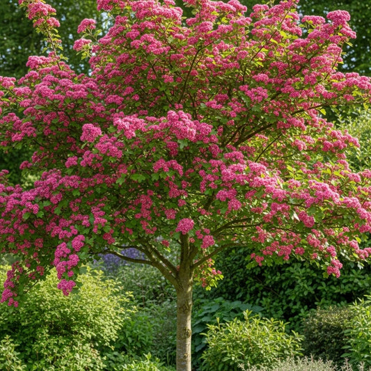 5ft Double Pink Hawthorn Tree | Crataegus laevigata 'Rosea Flore Pleno' | Bare Root | 2 Years Old