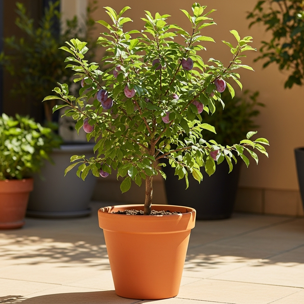 5ft 'Victoria' Patio Plum Tree | 9L Pot | 2 Years Old