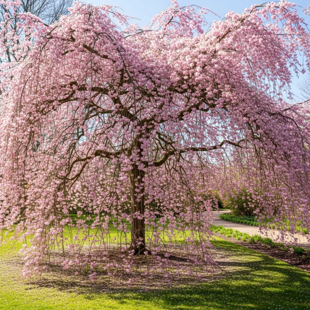 5ft Dwarf Weeping Yoshino Cherry | Prunus yedoensis 'Ivensii' | 2 Years Old | 9L Pot