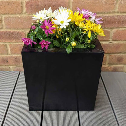 Zinc Galvanised Cube Metal Planter