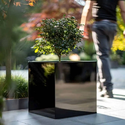 Zinc Galvanised Cube Metal Planter