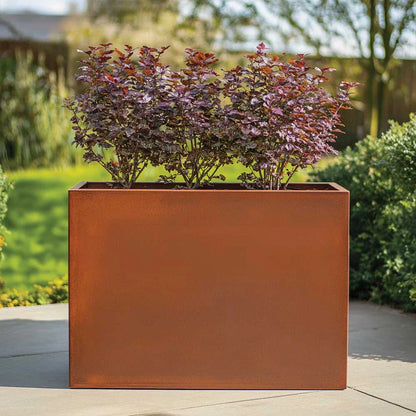 Zinc Galvanised Long Tall Trough Planter