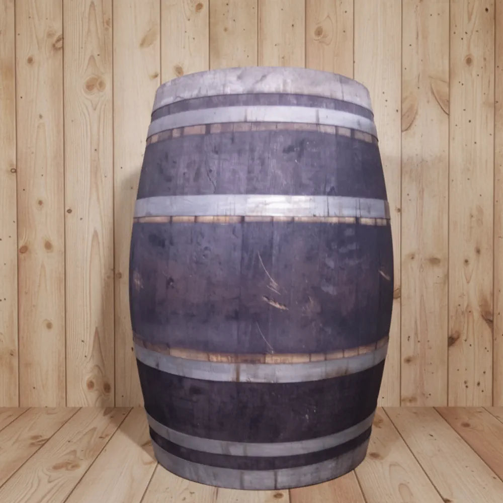 #65-70cm(D) x 90cm(H) Full Barrel
#Natural Timber/Rustic Silver Band
#with Liner
#without Liner