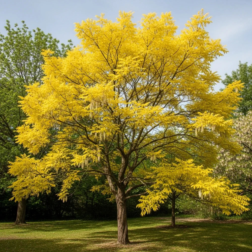 5ft Golden False Acacia | Robinia pseudoacacia 'Frisia' | 1 Years Old | Bare Root