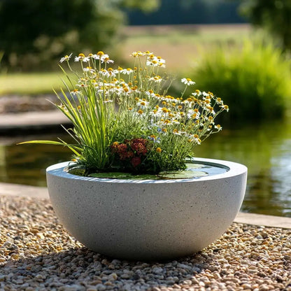 Zinc Galvanised Bowl Planter