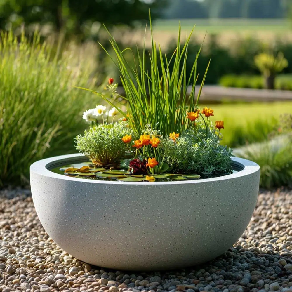 Zinc Galvanised Bowl Planter