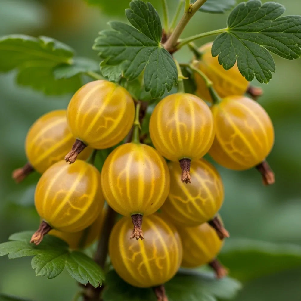 3 Hinnonmaki Yellow' Gooseberry Plants | 3L Pots
