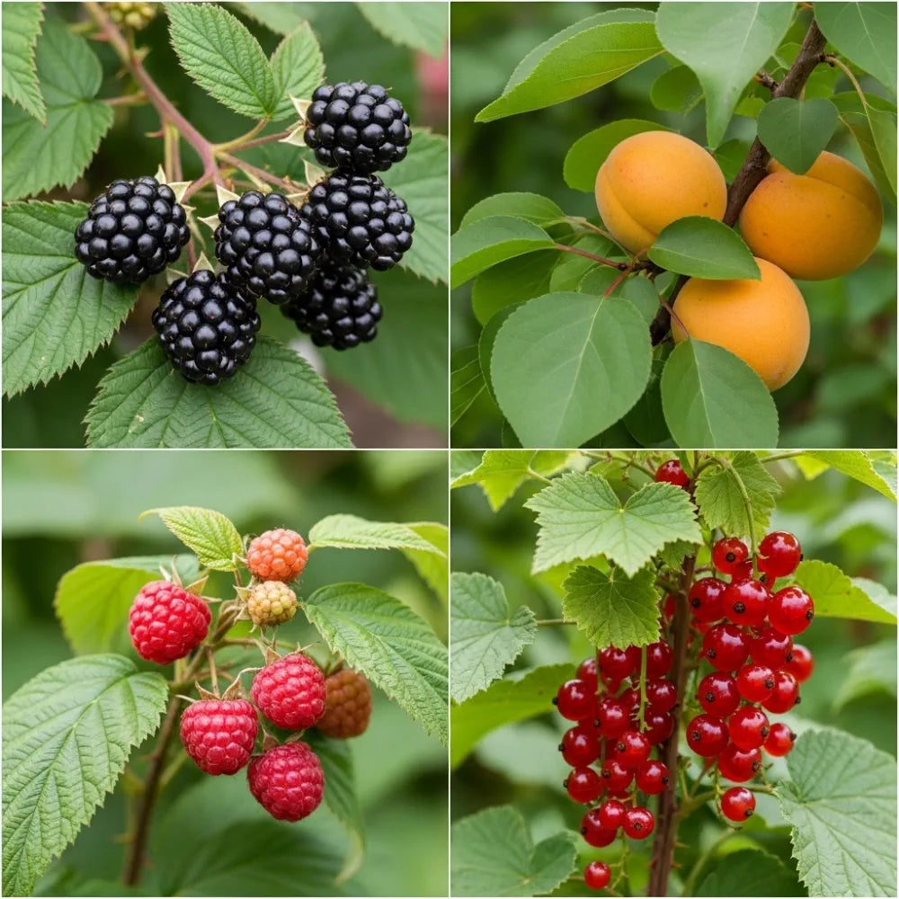Jam Maker's Fruit Plants Collection | Medium Box (5 Premium Plants) | Allotment in a Box
