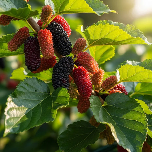 5ft 'King James' Mulberry Tree | Morus nigra | 9L Pot | 2 Years Old