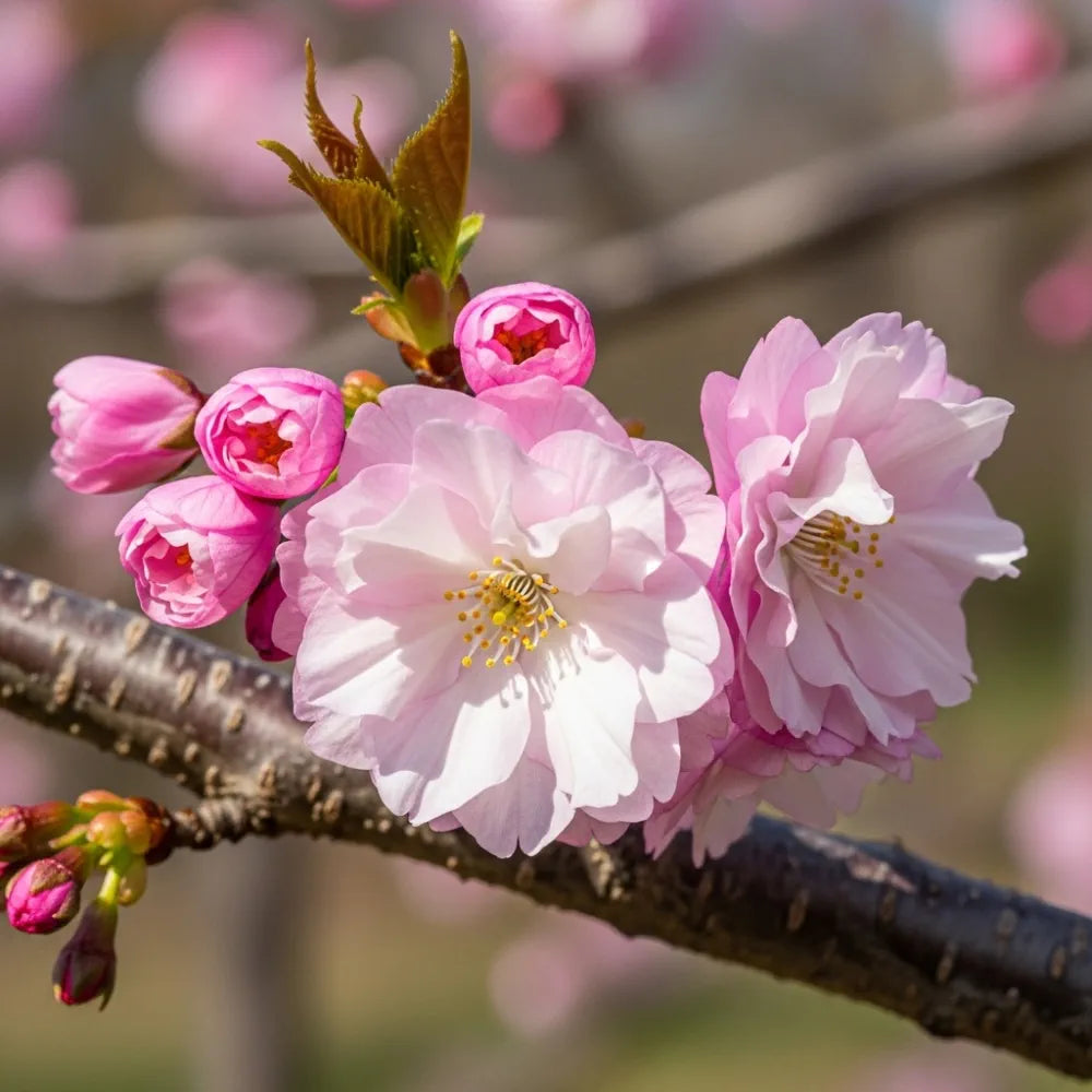 5ft 'Kurilensis Ruby' Cherry Blossom Tree | Prunus nipponica | 9L Pot  | 2 Years Old