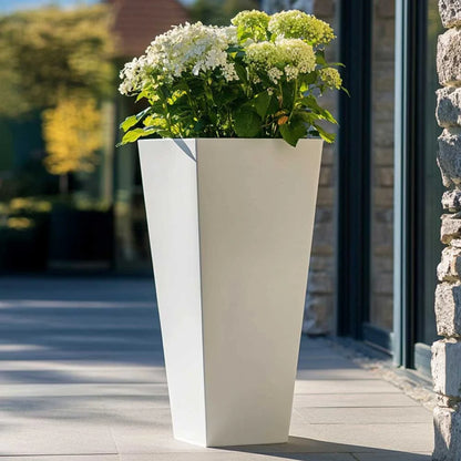 Zinc Galvanised Tapered Square Planter