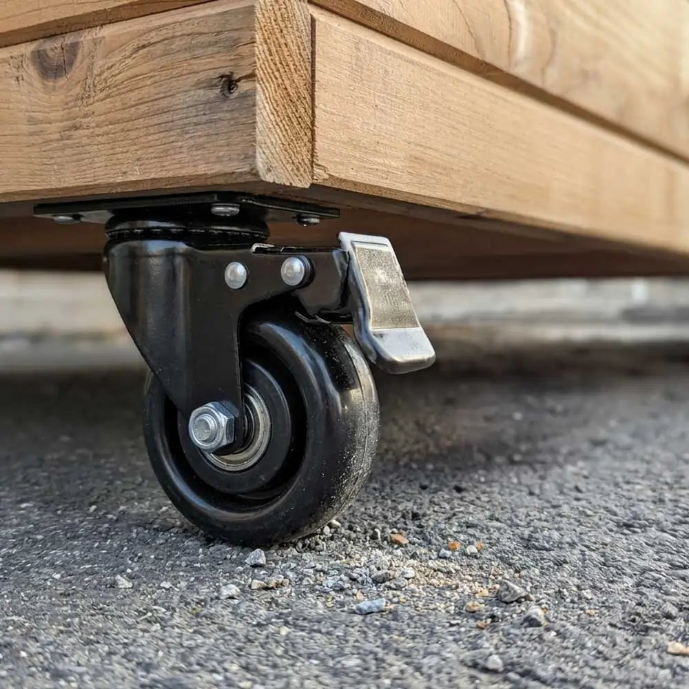 Wheels for Planters - Set of 6 - 3.94 inch Wheels - Large Wheels