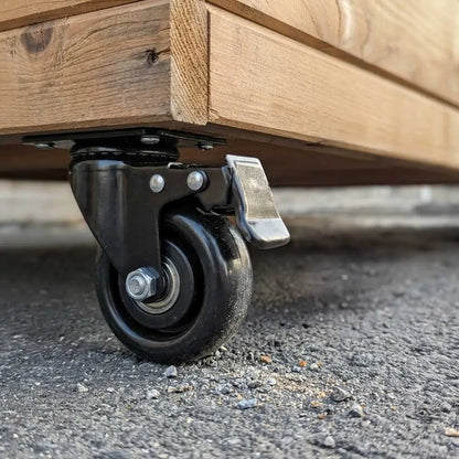 Wheels for Planters - Set of 6 - 3.94 inch Wheels - Large Wheels