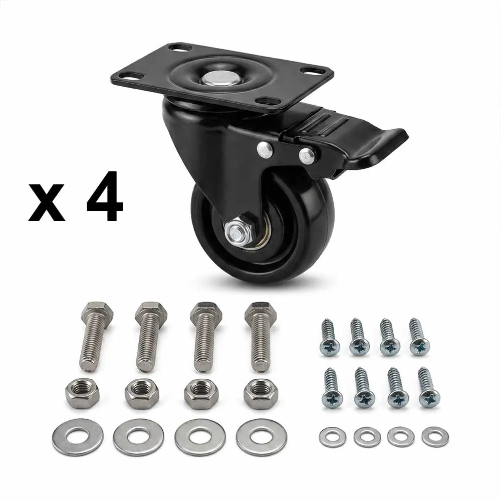 Wheels for Planters - Set of 4 - 3.94 inch Wheels - Large Wheels
