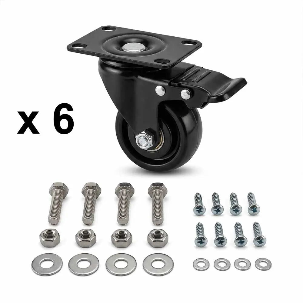 Wheels for Planters - Set of 6 - 3.94 inch Wheels - Large Wheels