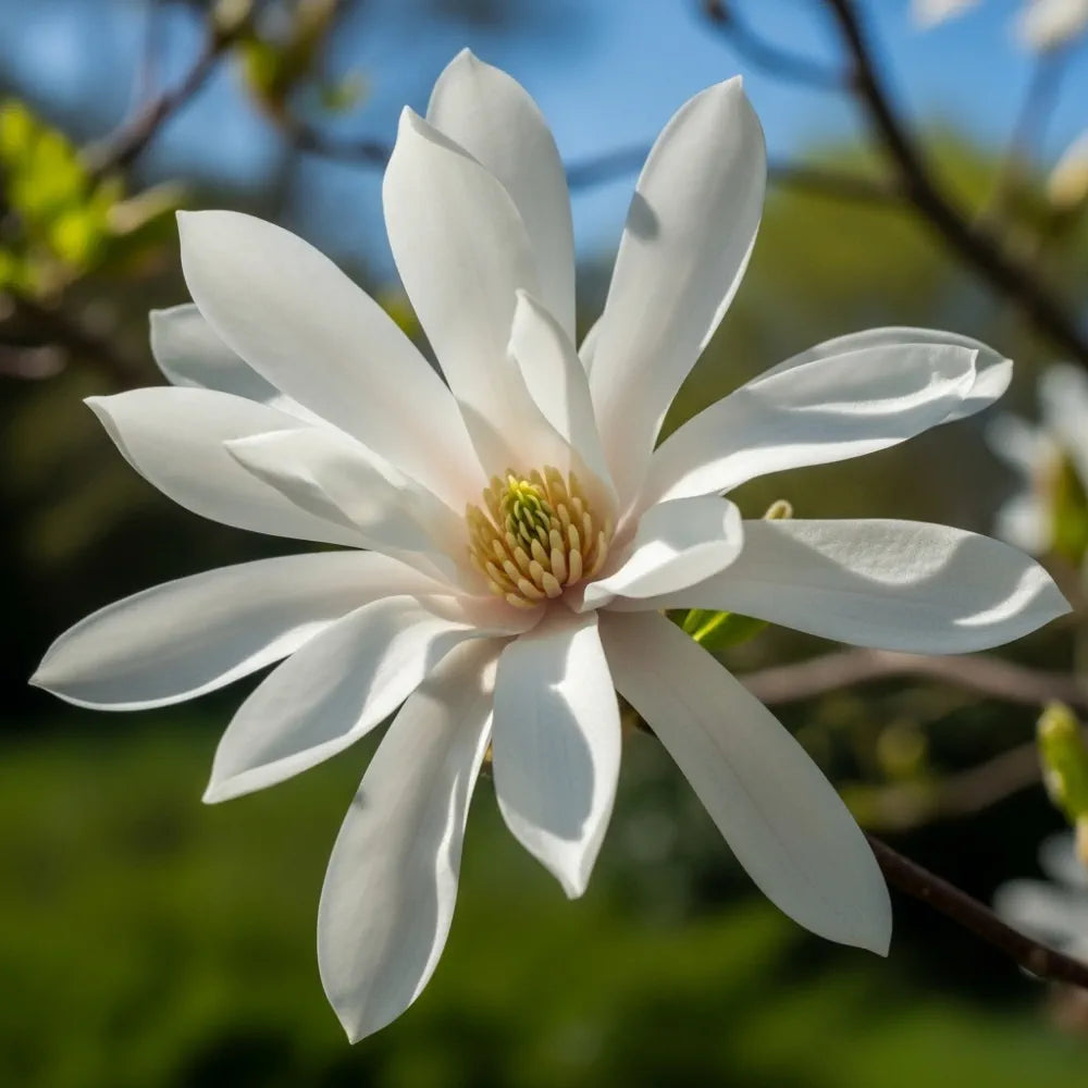 9ft Mature Star Magnolia Tree | Multi-Stem Magnolia Stellata | Rootballed Tree