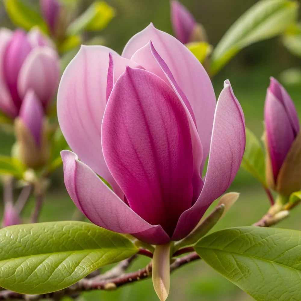 9ft Mature 'Susan' Magnolia Tree | Multi-Stem Purple Magnolia | Rootballed Tree