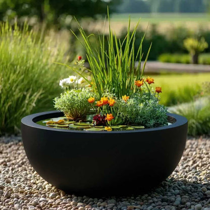Zinc Galvanised Bowl Planter