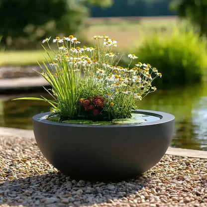 Zinc Galvanised Bowl Planter