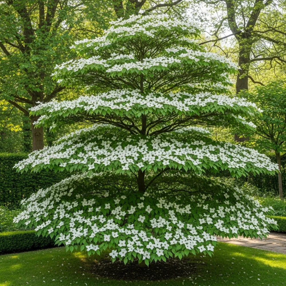 2.5ft Japanese Dogwood Tree | Cornus kousa 'Milky Way' | 5L pot