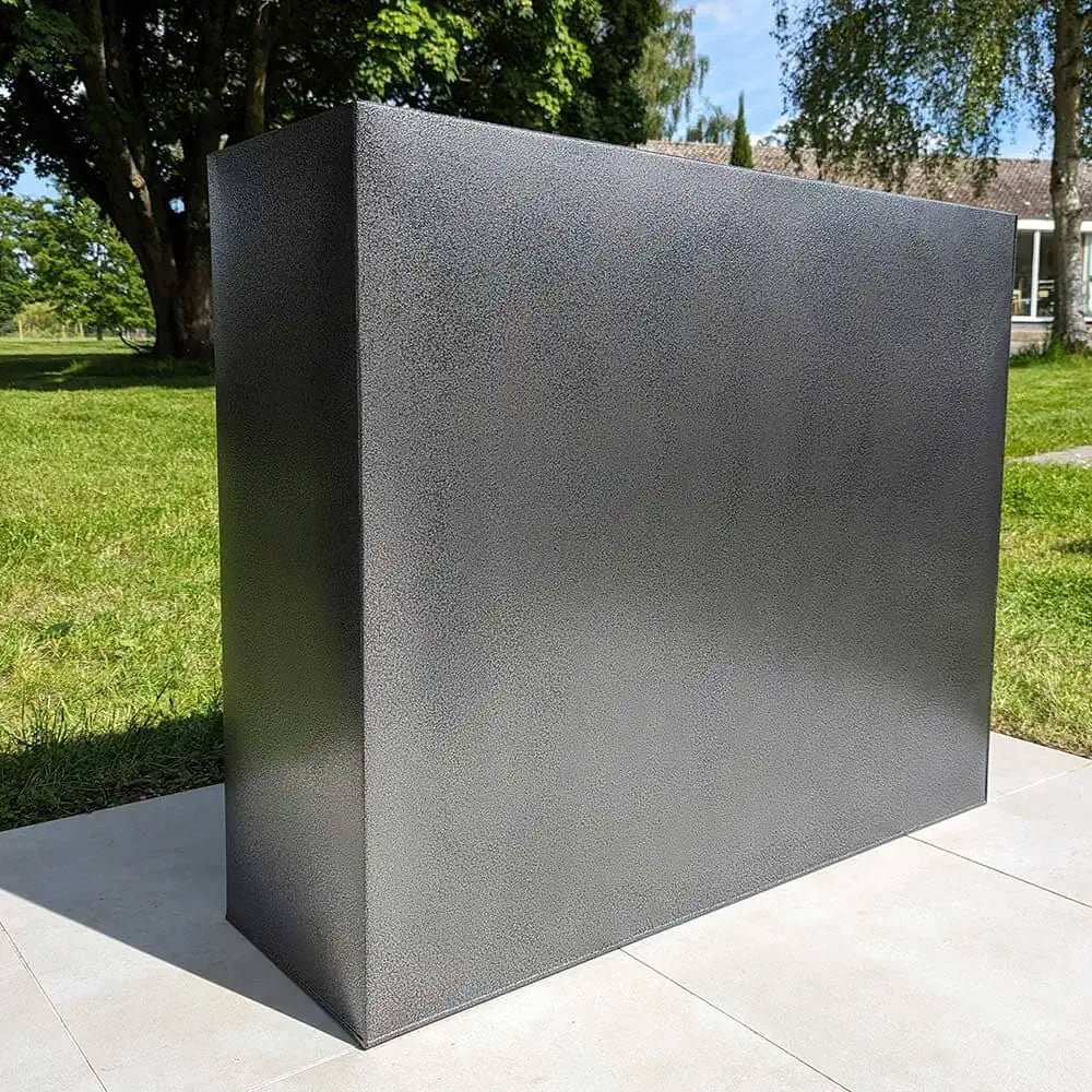 Zinc Galvanised Long Tall Trough Planter